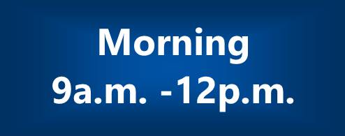 Morning times for Express Advising 9am to 4pm